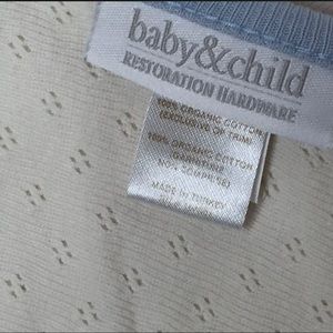 Restoration Hardware organic Jersey Swaddle blanke